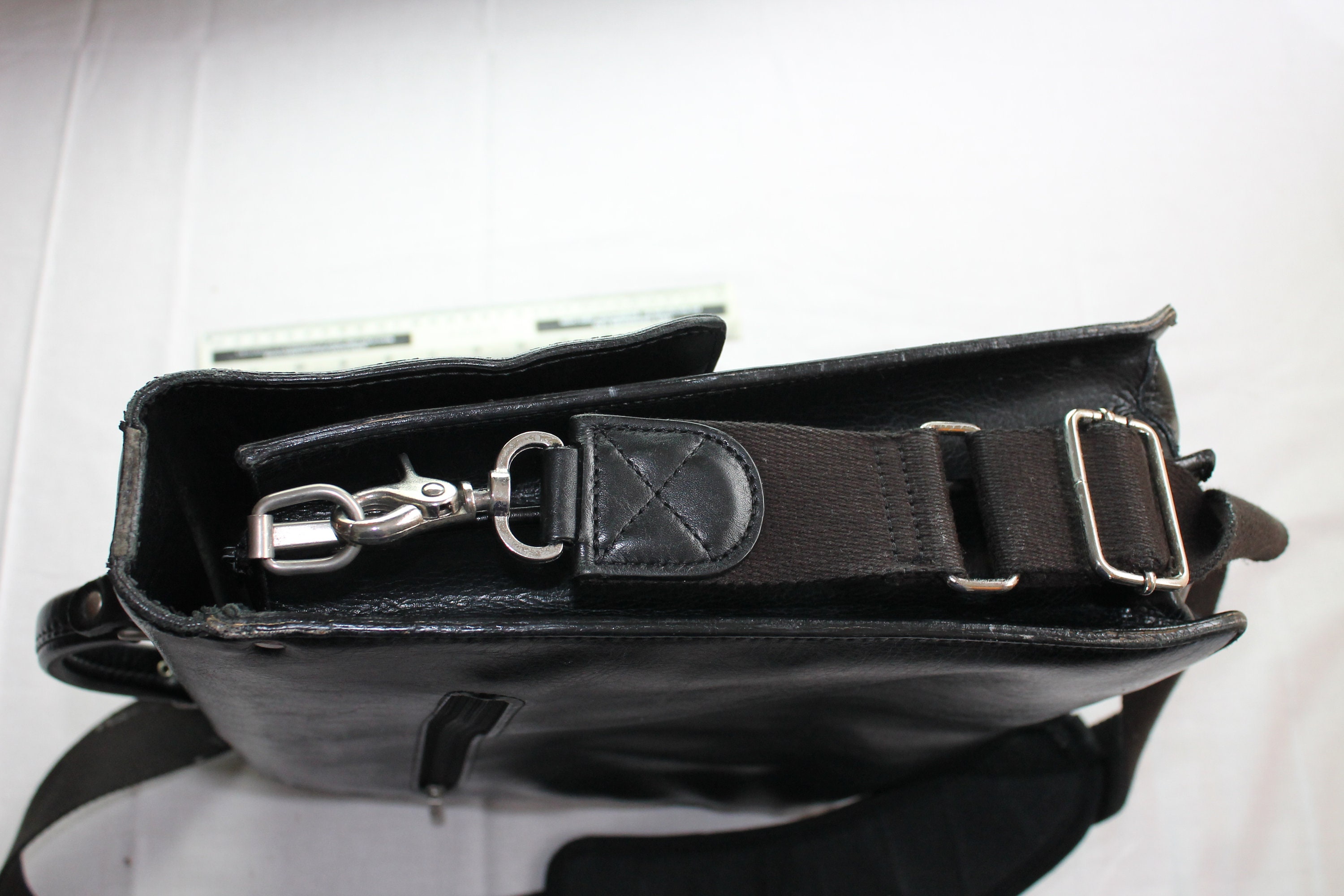 Exceptional Quality Texier Black Leather Briefcase or Shoulder Bag ...