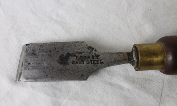 Old Big Chisel, Antique Chisel, Old Woodworking Tool 
