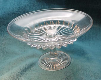 Cut Glass Fruit Bowl: Elegant Dessert Stand