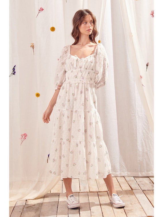 Women's Summer White Cotton Dresses