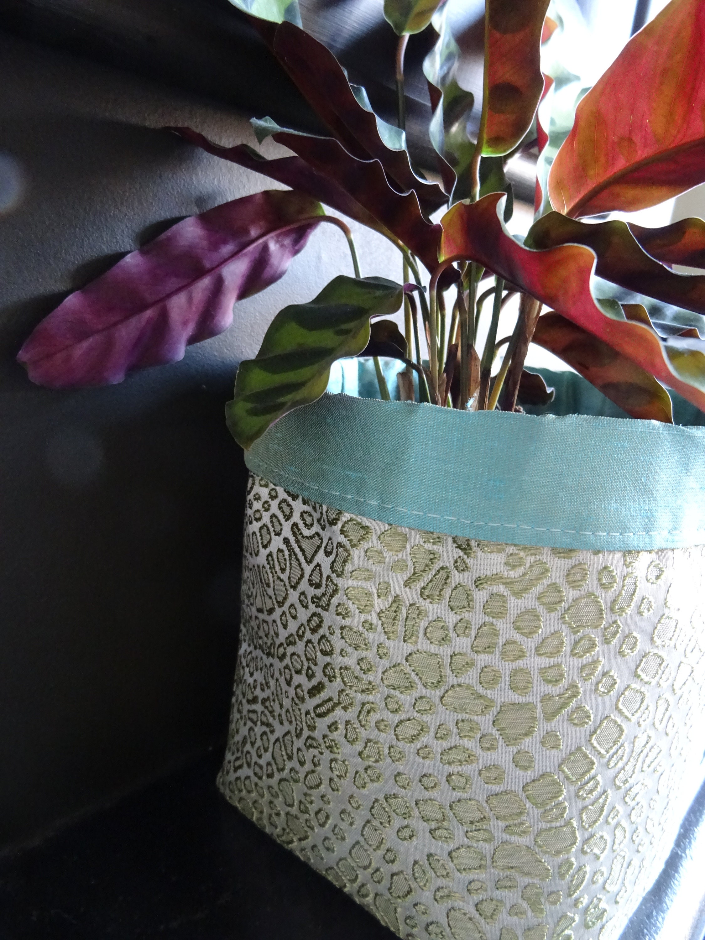 Fabric Plant Pot Etsy