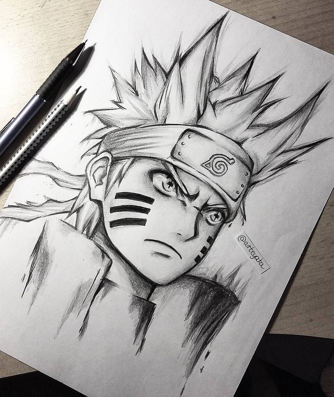 Re-Drawn Naruto Pencil Shading — Steemit