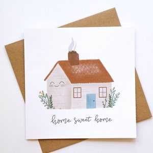 Home Sweet Home housewarming kaart- proficiat op nieuw huis | nieuwe huizenkopers | verhuizen | samenwonen | eerste keer koper