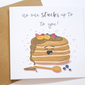No one stacks up to you- friendship, thank you card