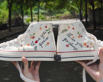 Embroidered Converse High Tops - Etsy Embroidered Converse High Tops - Etsy