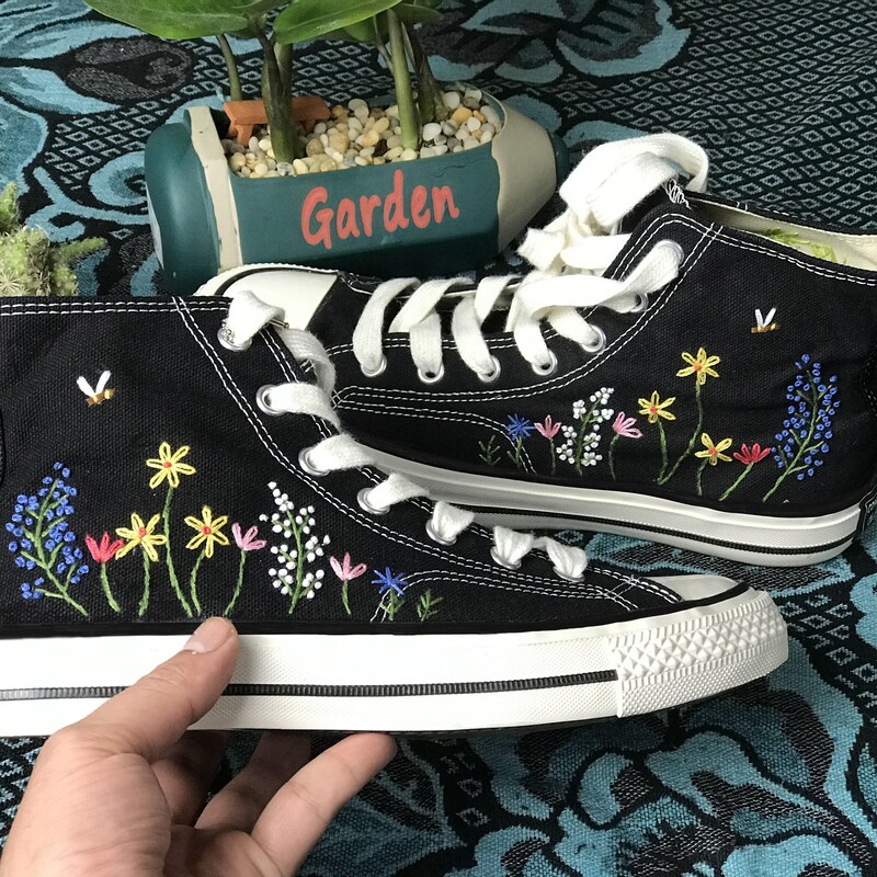custom embroidered converse