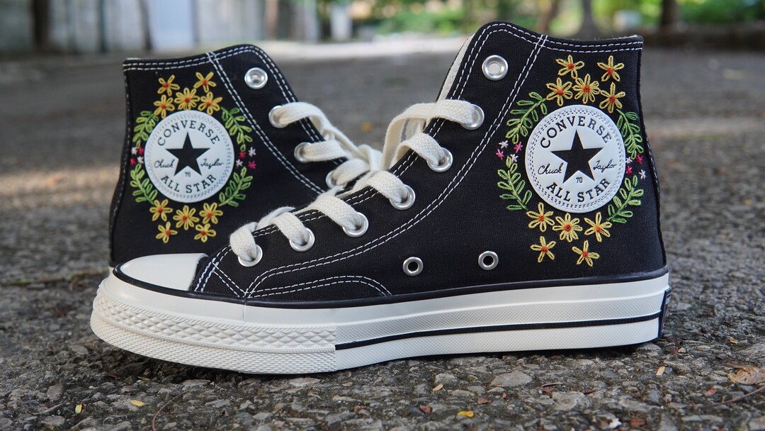 Converse Custom Shoes/ Converse Custom Wedding/ Custom Etsy
