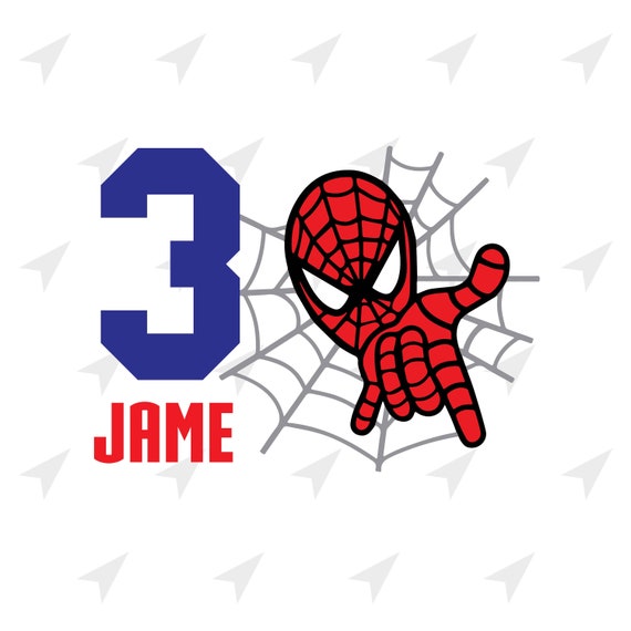Download 3rd Birthday Spiderman Svg Png Dxf Instant Download Files Etsy