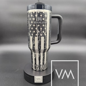 We The People / Don&#39;t Tread on Me Tumbler Engraved Stanley Quencher 40oz