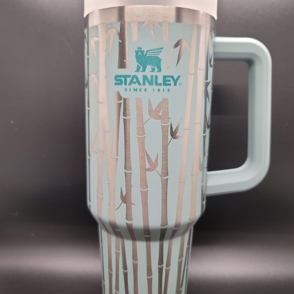 Stanley 40oz Tumbler With Handle Eucalyptus Etsy