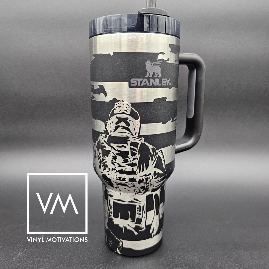 Lady Liberty Tumbler Engraved Stanley Quencher 40oz