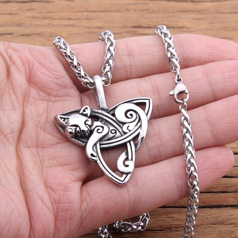 CELTIC KNOT FOX Necklace - Etsy