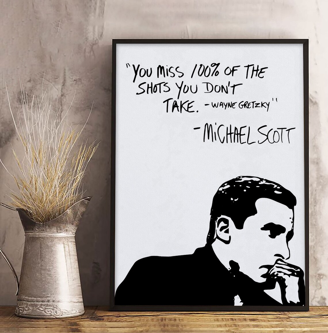 You Miss 100 Percent Of The Shots You Dont Take Quote Poster | Etsy