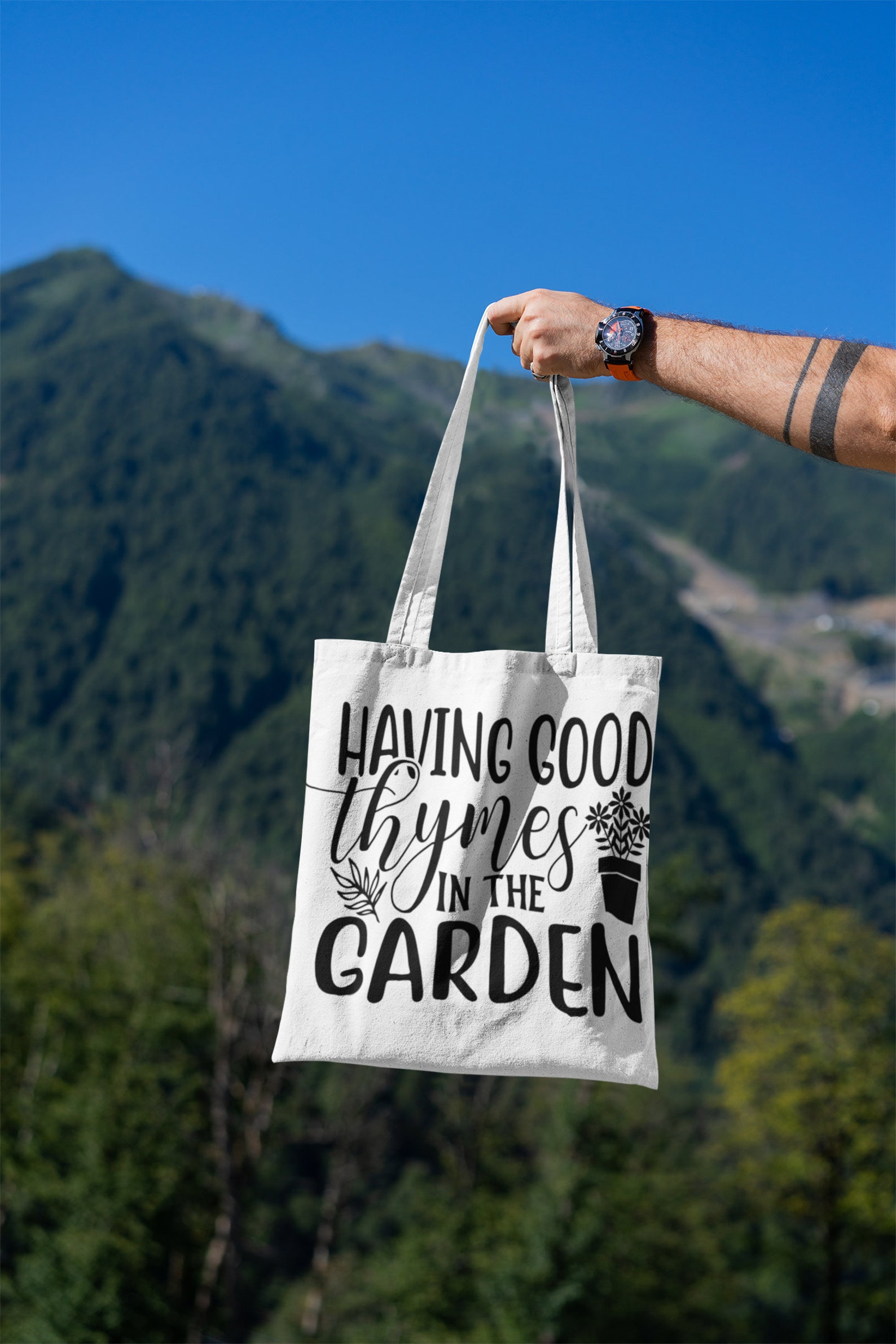 Having Good Thymes in the Garden Digital Files - My Garden Svg - Plant ...