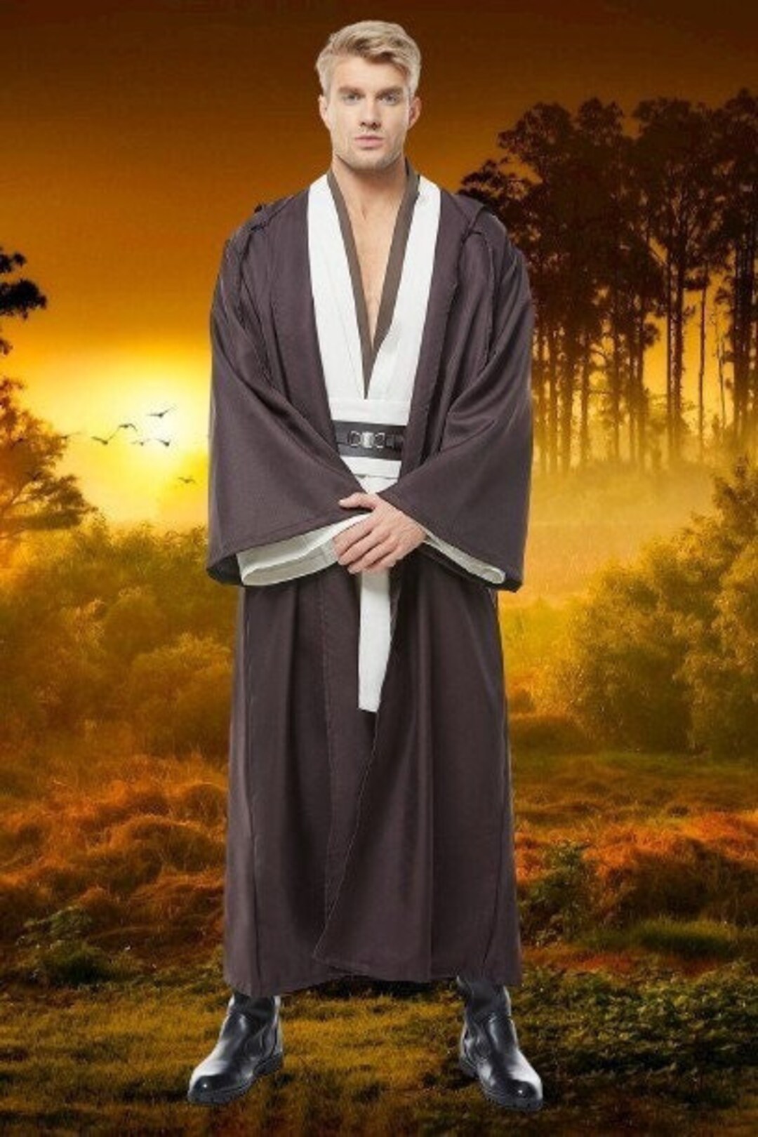 Obi Wan Costume Star Wars Costume Obi Wan Kenobi Jedi Robe Etsy