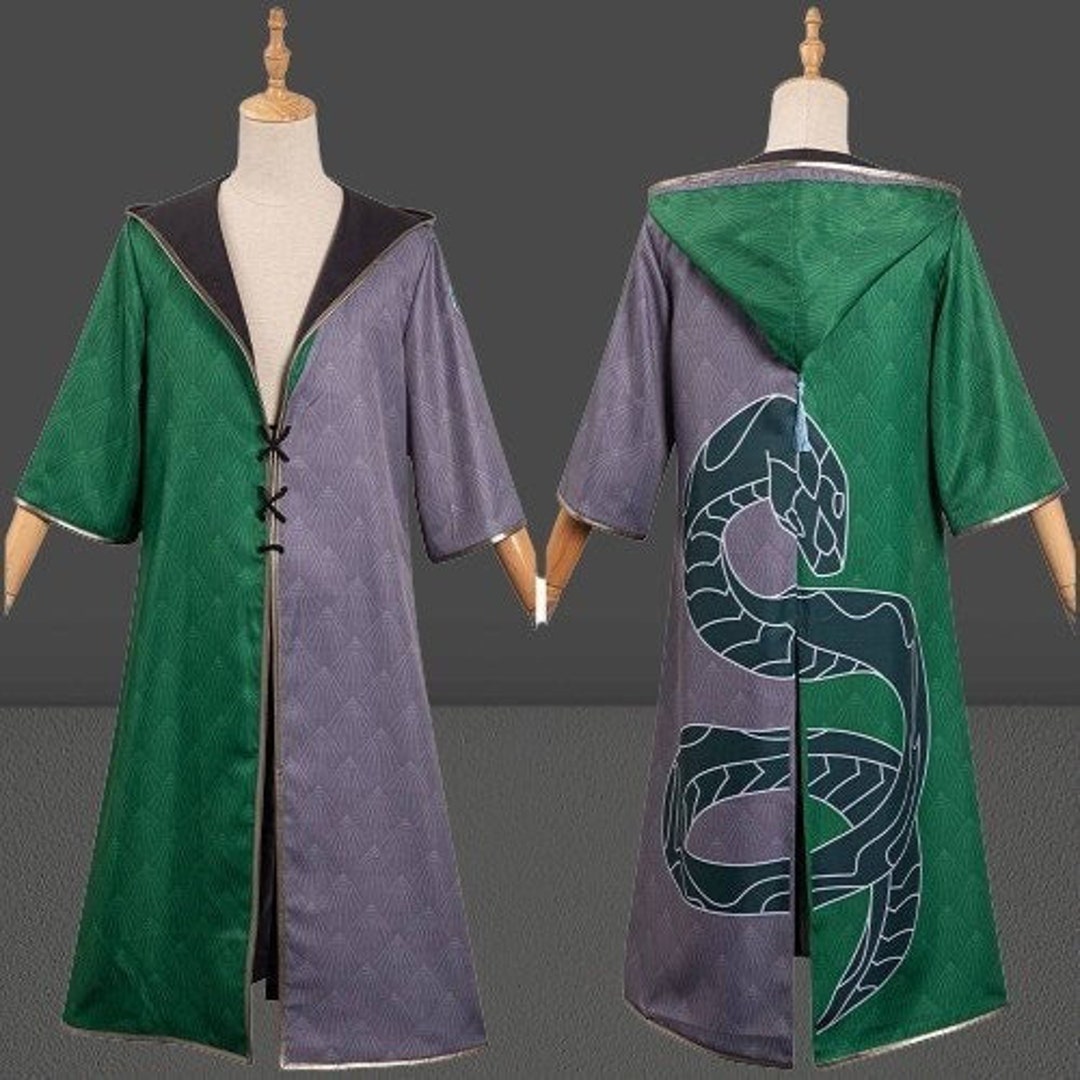 Cohryns Robe Hogwarts Legacy Slytherin Robe Cosplay Video Game Halloween - Etsy
