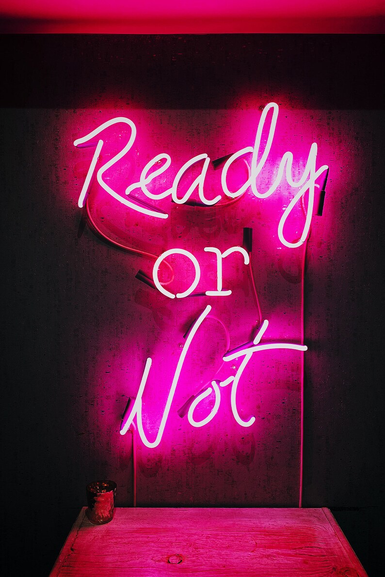 Neon Pink Wall Collage kit Digital Copy Pack of 60 photos Etsy