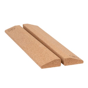 Slanting plank cork yoga block