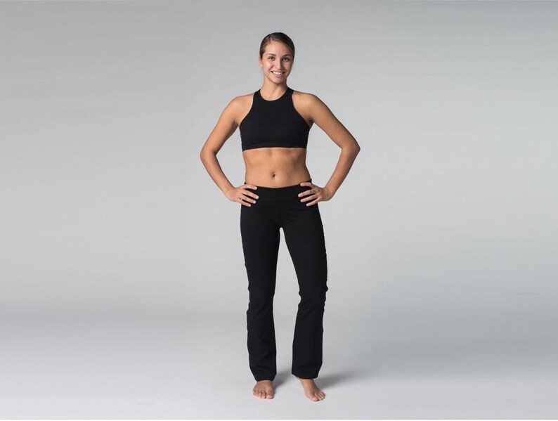 Pantalon de yoga Chic Coton bio Chin Mudra Noir