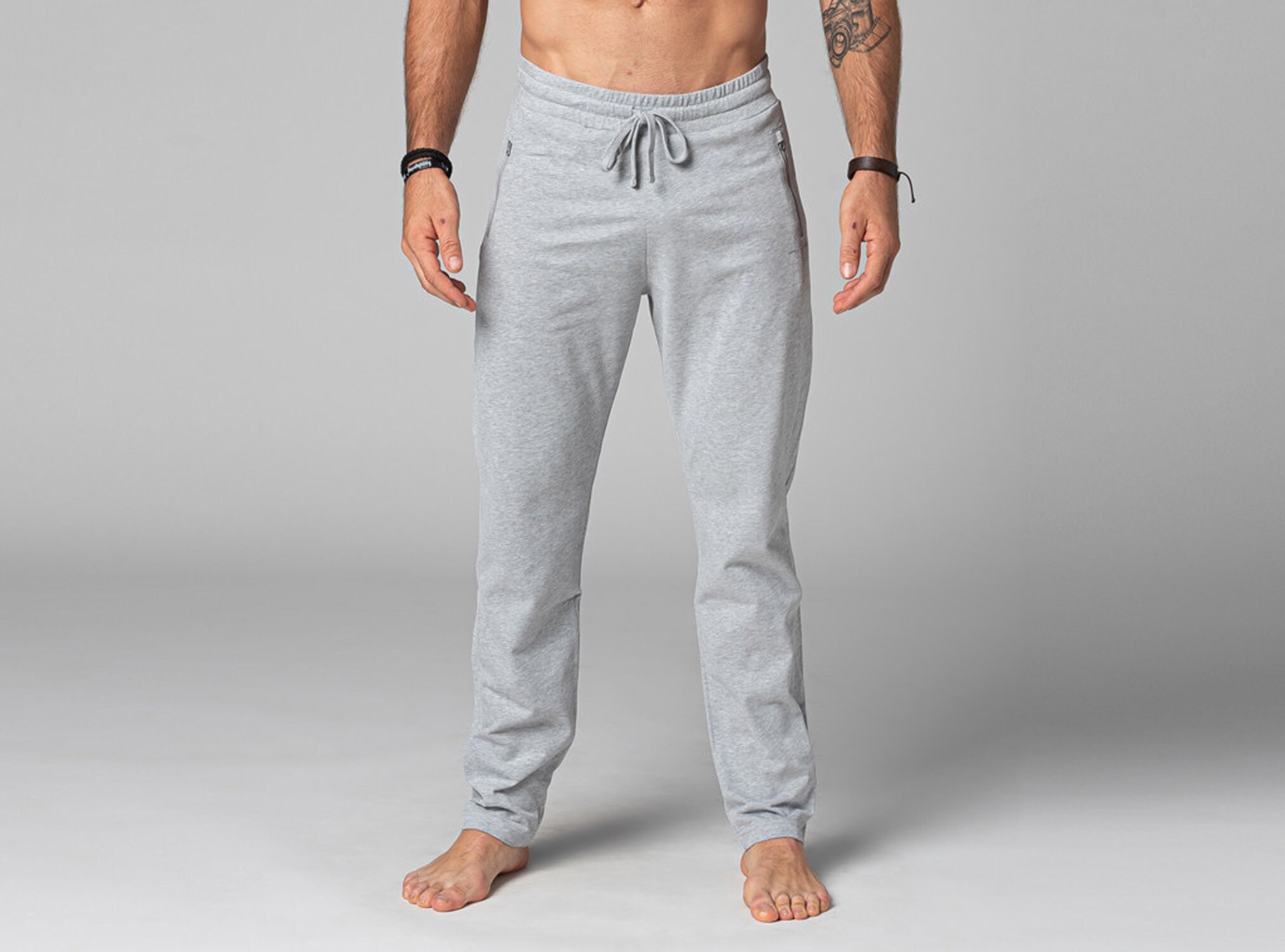 HOMME - CRANE° Organic Cotton Yoga Pants 95% Organic Cotton 5% Elastane  Made with Organically Grown cotton certified by Control Union CU812624  OKEO-TEX° Confidence in Textiles STANDARD 100 #Crane #GymLeggings #YogaPants  #Activewear