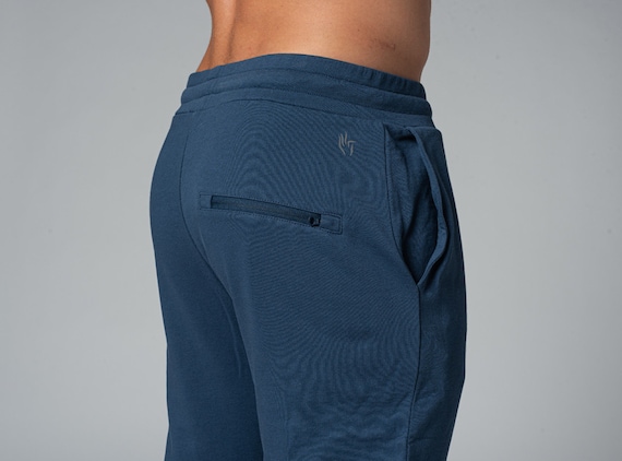 Pantalon de Yoga Homme Jogger - Bio Gris - Vêtements de yoga Homme - Coton  Bio