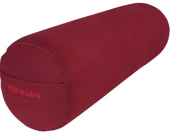 Bolster de yoga Chin Mudra - 100 % coton Bio Epeautre - 65 cm x 21 cm