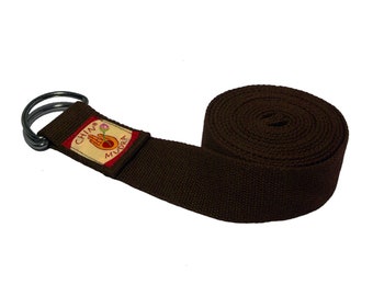 Yoga strap 100% Organic cotton half moon Buckle - Chin Mudra