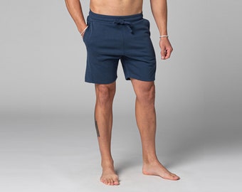 Men's Straight Yoga Shorts - 100 % Organic Cotton - Chin Mudra