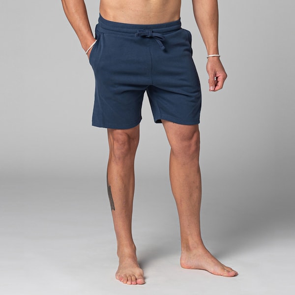 Men's Straight Yoga Shorts - 100 % Organic Cotton - Chin Mudra