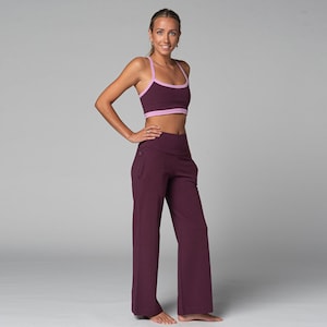 Women&#39;s Jazzy Yoga Pants - Organic Cotton Chin Mudra