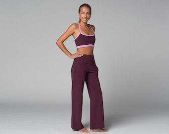 Women's Jazzy Yoga Pants - Organic Cotton Chin Mudra