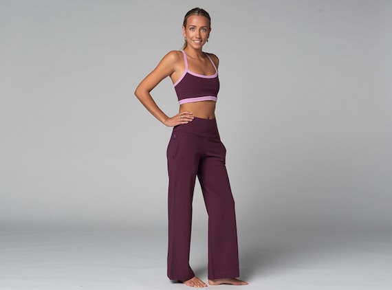Pantalon de yoga Femme Jazzy Coton Bio Chin Mudra Etsy France