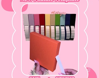 Szablon Foamie NOWY, Cricut SVG Silhouette Studio, Pudełko na taśmę piankową, Dozownik taśmy, Pliki cyfrowe do tworzenia rękodzieła