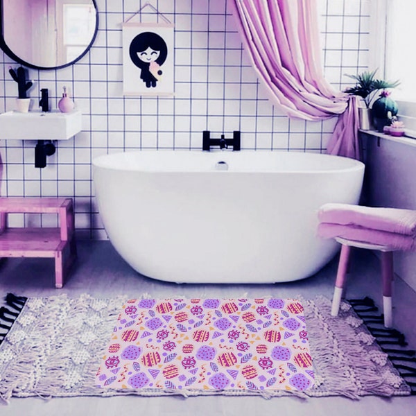 Purple Bathroom - Etsy