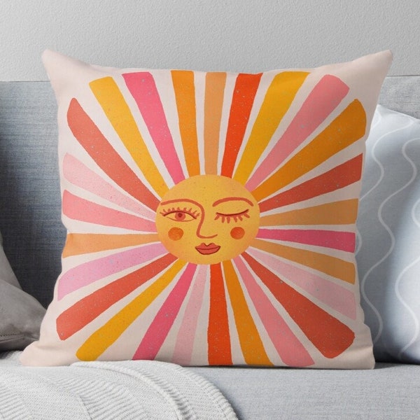 Sun Pillow Etsy