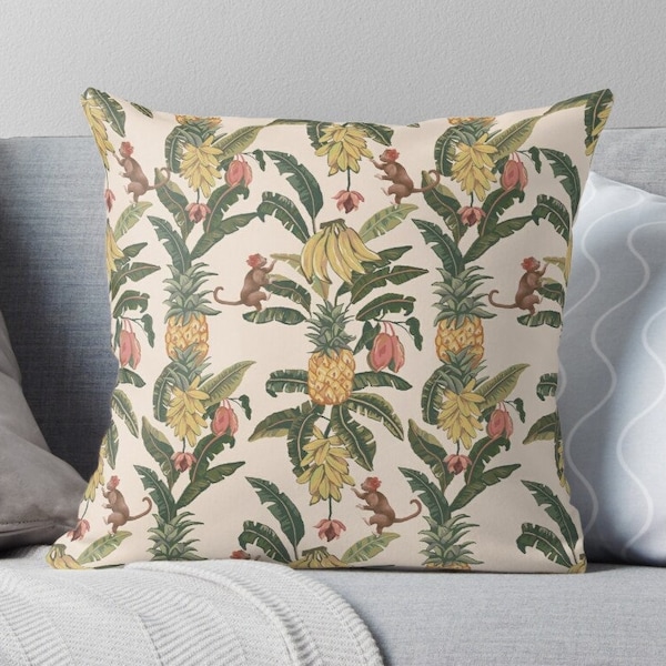Banana Leaf Pillow Etsy