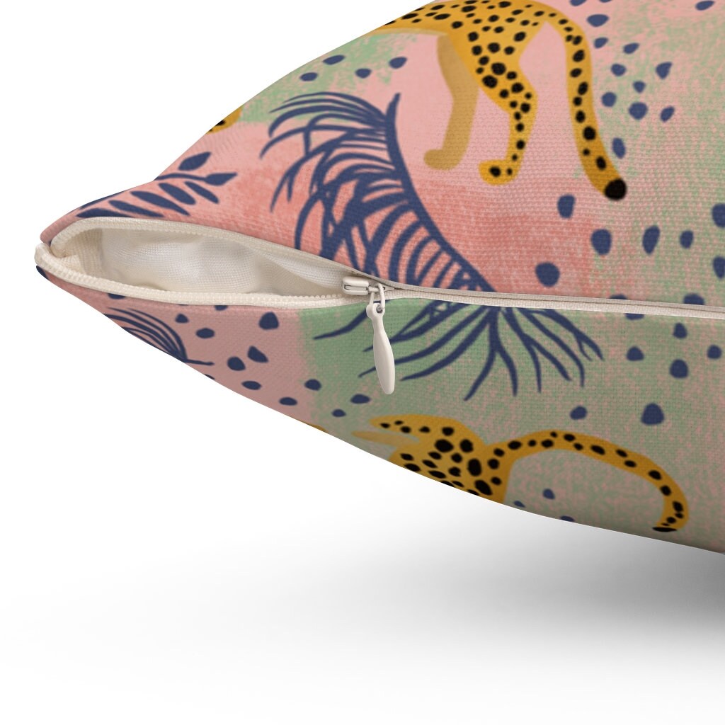 Almohada de guepardo estampado de leopardo decoración de la | Etsy