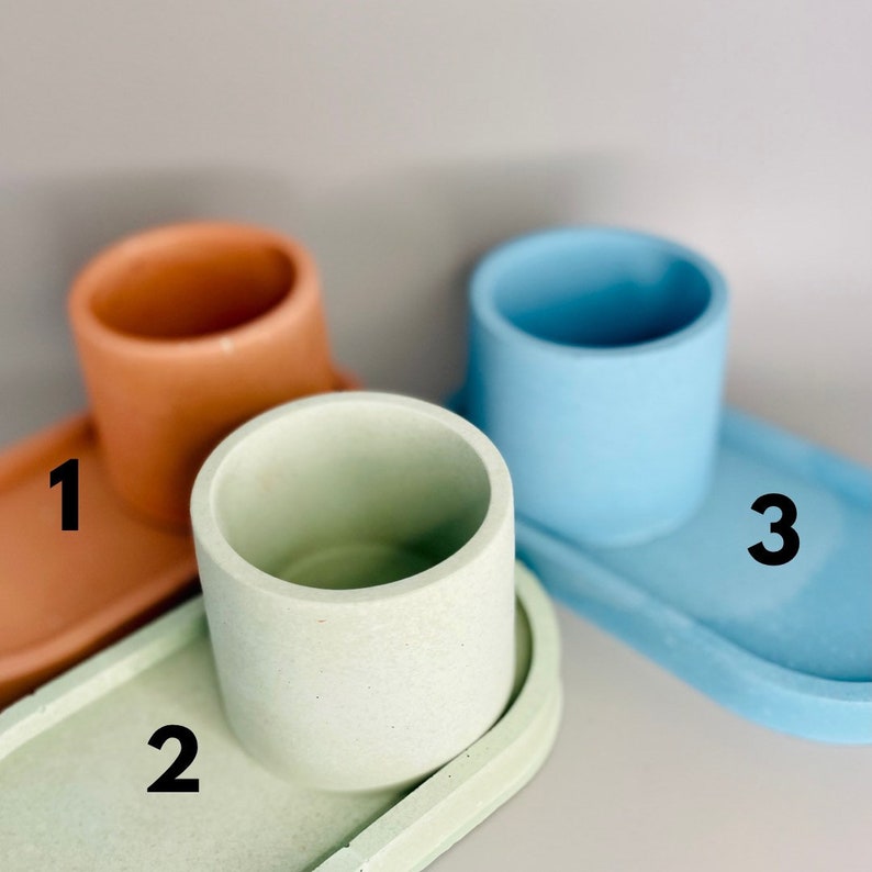 Oval Concrete Jewelry Tray Cement Trays Candle Holder Concrete Etsy