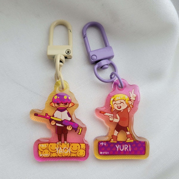 Splatoon 3 Double YAOI/YURI Keychain for you and your duo!