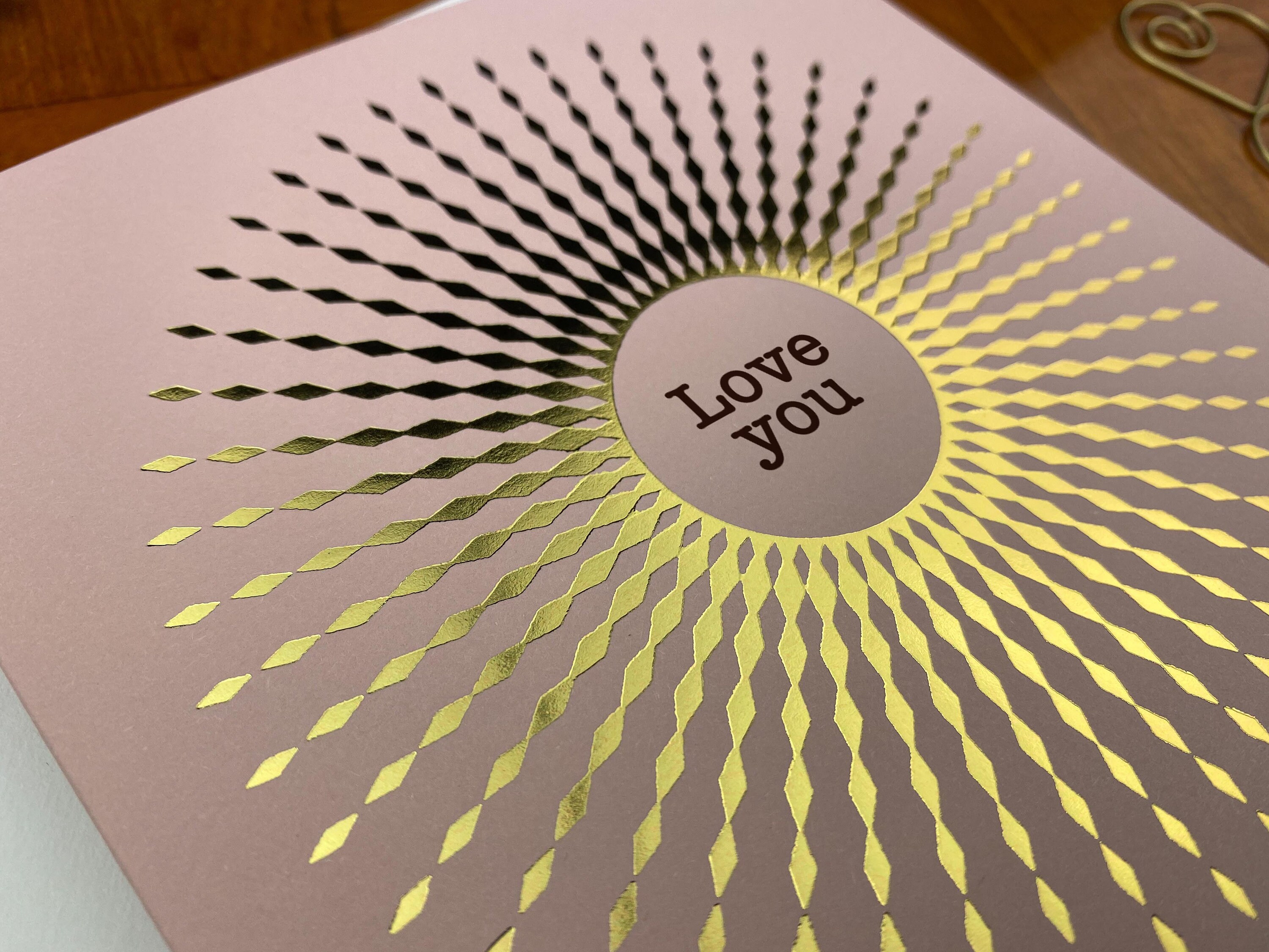 Luxury Gold Foil Greeting Card Vintage Hot Foil Press Etsy