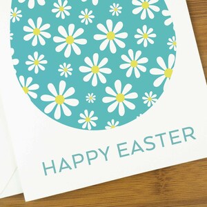 Easter card, happy easter card, easter cards pack, botanical easter card, easter card for granddaughter, easter card for mum, nordic art. image 3