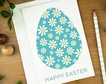 Easter card, happy easter card, easter cards pack, botanical easter card, easter card for granddaughter, easter card for mum, nordic art.