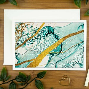 Luxus Geburtstagskarte für Sie: Texturen in der Natur No.1., moderne Grußkarte, einzigartige Note Kartenpackung Geschenk.