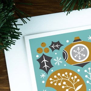 Carte de Noël écureuil nordique, cartes de Noël scandinaves de luxe pour amis, jeu de cartes de saison pour lui, carte de vacances d'hiver pour collègues. image 7