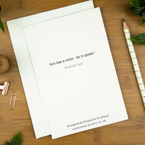 Carte de voeux d'art abstrait, carte d'anniversaire d'impression d'art pour femme, carte de remerciement pour mari, coffret cadeau de carte de correspondance vierge pour correspondant, personnalisée image 2