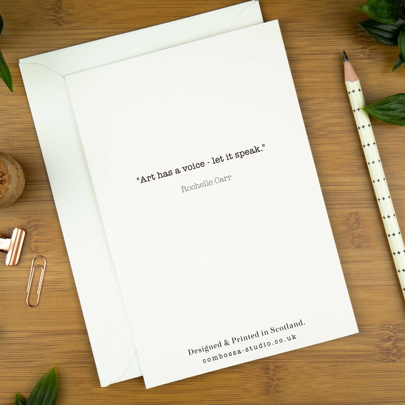 Carte de voeux d'art abstrait, carte d'anniversaire d'impression d'art pour femme, carte de remerciement pour mari, coffret cadeau de carte de correspondance vierge pour correspondant, personnalisée image 2