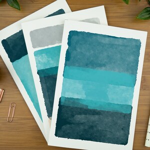 Color Block Art Card Pack für Sie, modernes Kunstdruck-Set für Ihn, abstrakte Kunst Grußkarten für Kollegen.