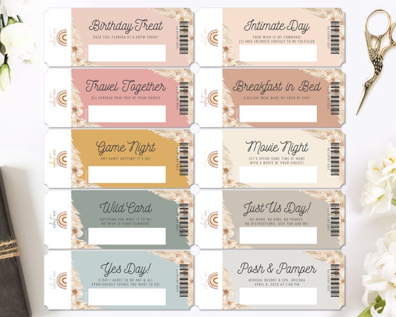 Editable Birthday Voucher Template Bundle Surprise Birthday - Etsy