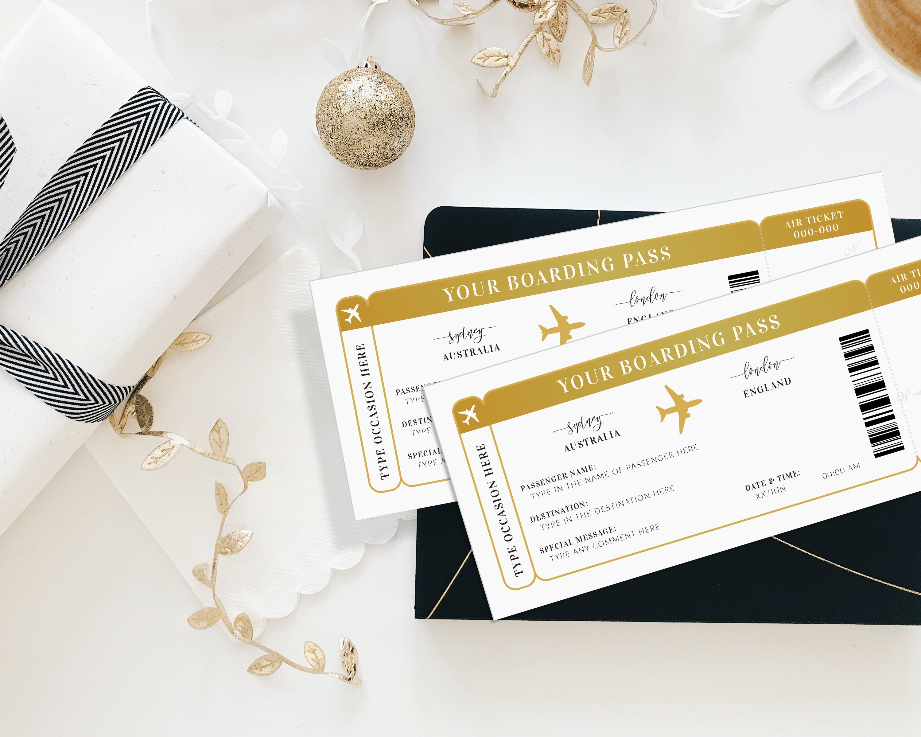 Editable Boarding Ticket Template Surprise Airline Gift Etsy Ireland Editable Boarding Ticket Template Surprise Airline Gift Etsy Ireland