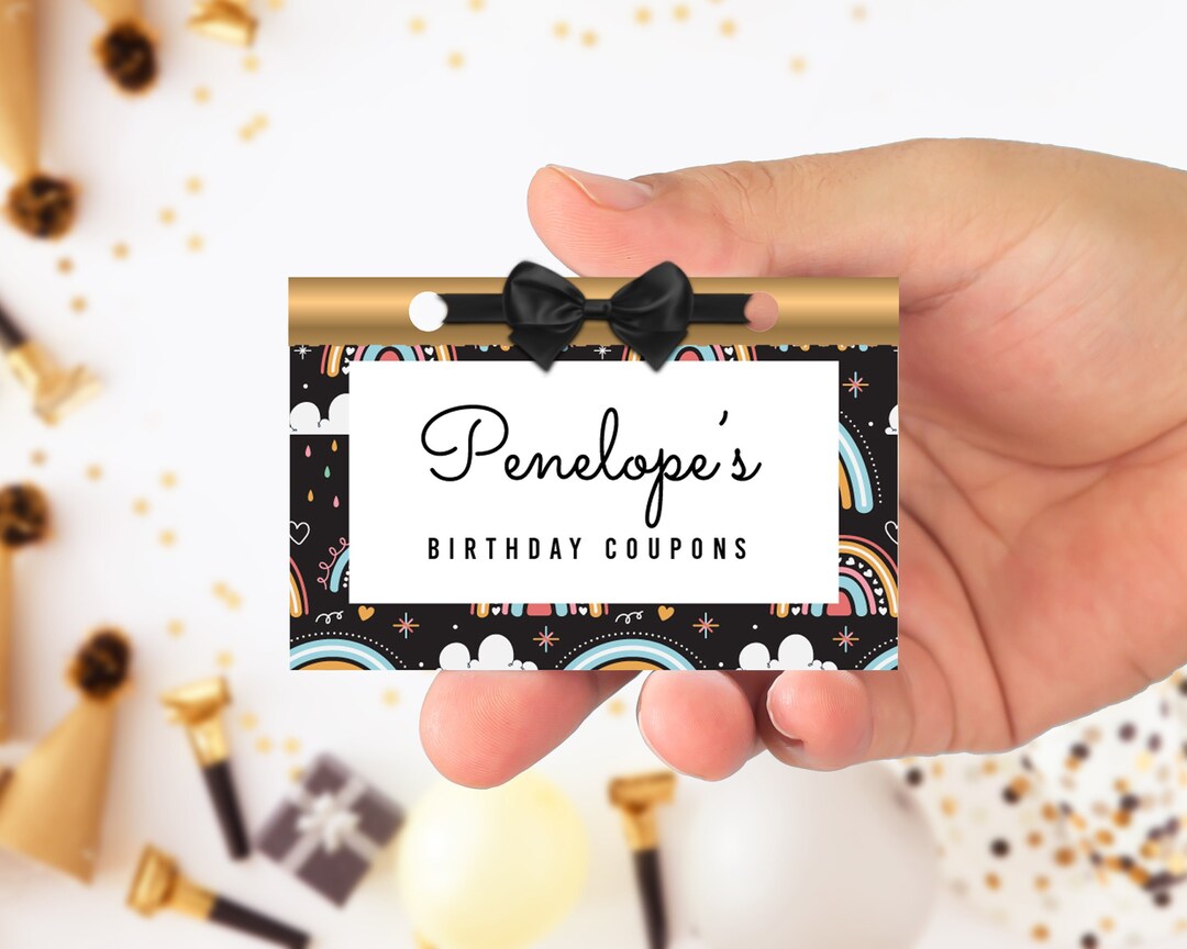 Editable Rainbow Party Ticket Template Bundle Surprise Etsy